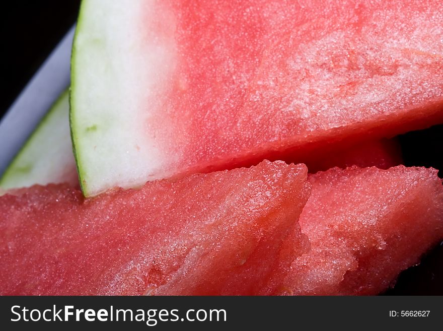 A sweet summer treat juicy watermelon close up and bright colors