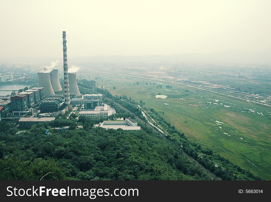 Beijing Steel Plant is located in in the Beijing west Shi Jing Shan District , the entire factory resembles one iron and steel city