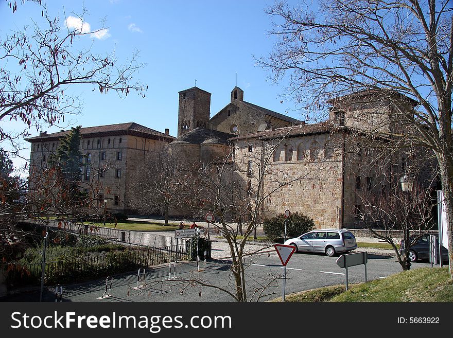 Monastery de Leyre in Navarra, Spain