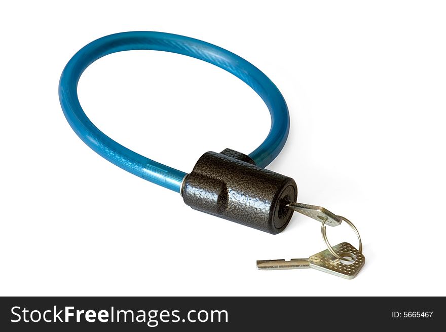 Padlock with a flexible rope