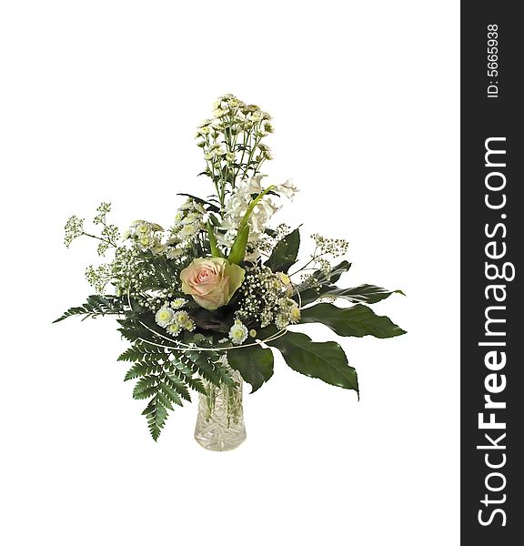 Bouquet isolated on the white background