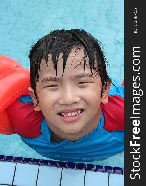 Boy at the pool