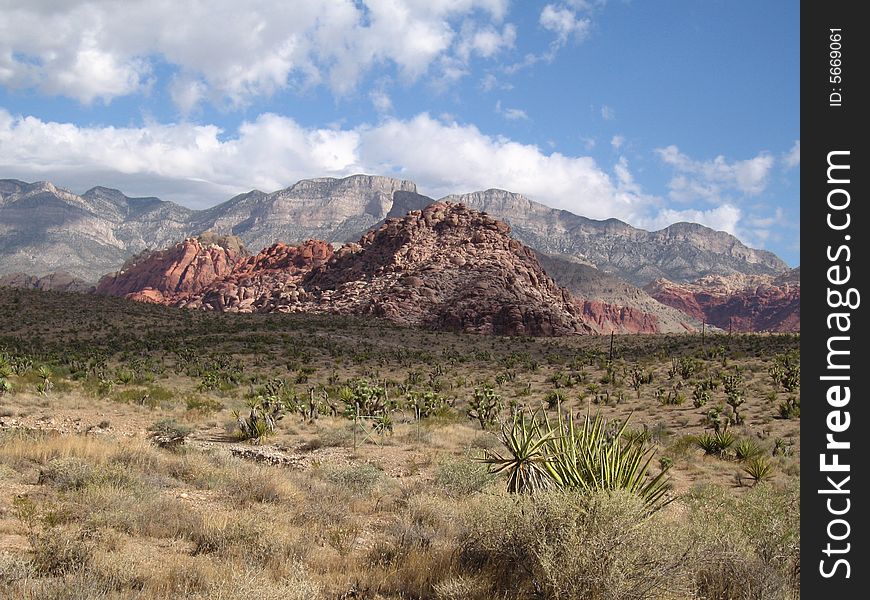 Nature/Park/Outdoors  - 
Red Rock Canyon National Conservation Area with clouds