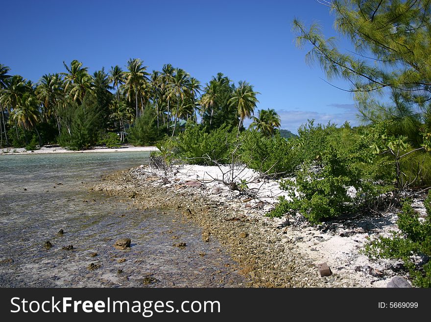 A scenic view of Bora Bora, Tahiti. A scenic view of Bora Bora, Tahiti