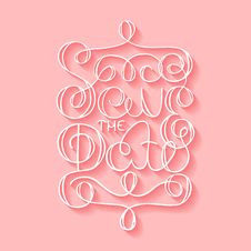 Card With Handdrawn Typography Design Element For Greeting Cards. Stock Photo Card With Handdrawn Typography Design Element For Greeting Cards. Stock Photo