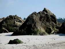 Rocks At Ocean Beach Royalty Free Stock Photo Rocks At Ocean Beach Royalty Free Stock Photo
