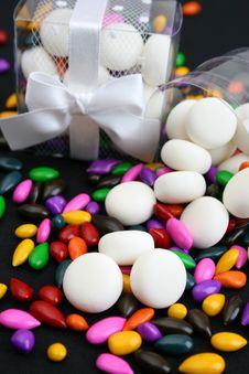 PVC Box With Sweets Royalty Free Stock Photo PVC Box With Sweets Royalty Free Stock Photo