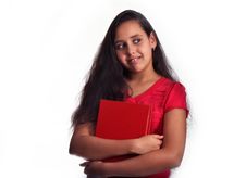Young Girl With Book Royalty Free Stock Photography