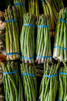 Fresh Bunches Of Asparagus Stock Photo Fresh Bunches Of Asparagus Stock Photo