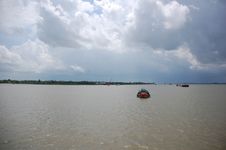 Row Boat On The Mekong River Stock Images Row Boat On The Mekong River Stock Images