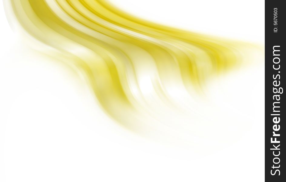Abstract background - a yellow falling wave. Abstract background - a yellow falling wave