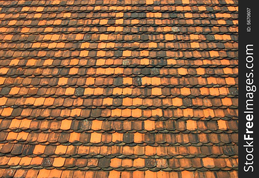 Neat Roof Shingles In Warm Colors