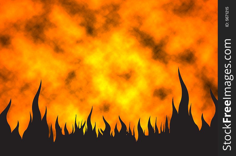 Hot fire horizontal background raster illustration. Vertical variations look in my gallery. Hot fire horizontal background raster illustration. Vertical variations look in my gallery.