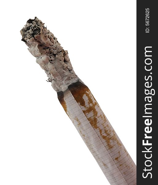 Macro Shot Of Burning Cigarette