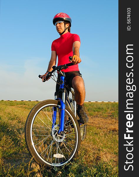 Fellow cycling in the field