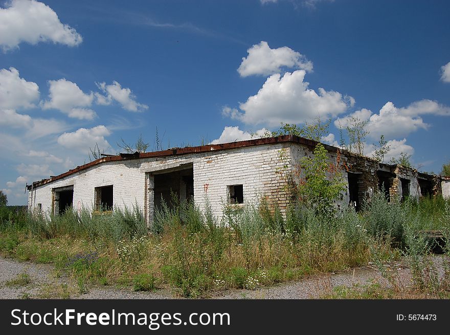 Abandoned farm. Near Chernobyl area.  Kiev region