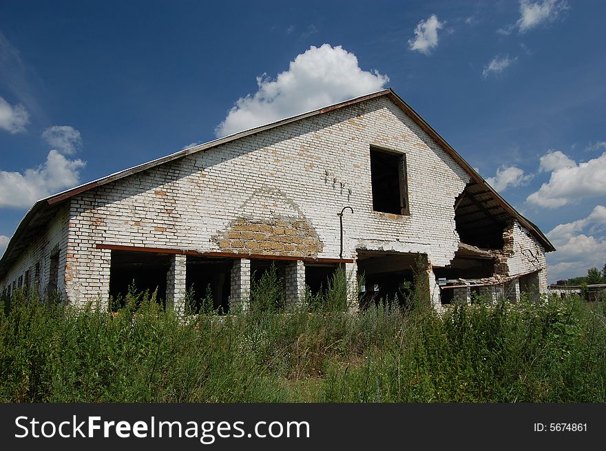 Abandoned farm. Near Chernobyl area.  Kiev region