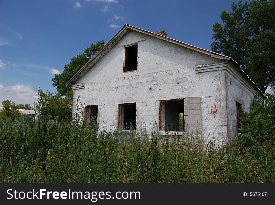 Abandoned Farm. Near Chernobyl Area.  Kiev Region