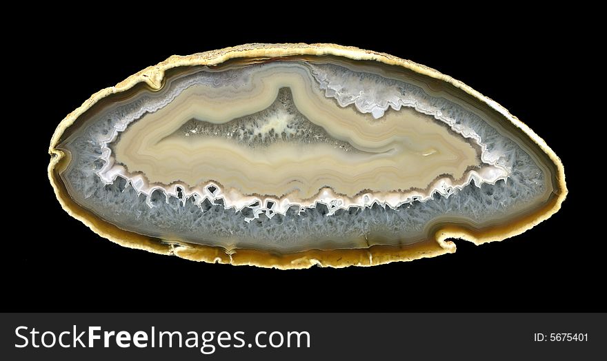 Polished Disk of Flint Stone. Polished Disk of Flint Stone