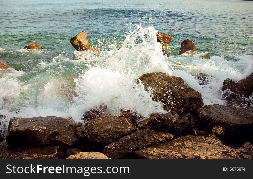Stones in the water, Black Sea