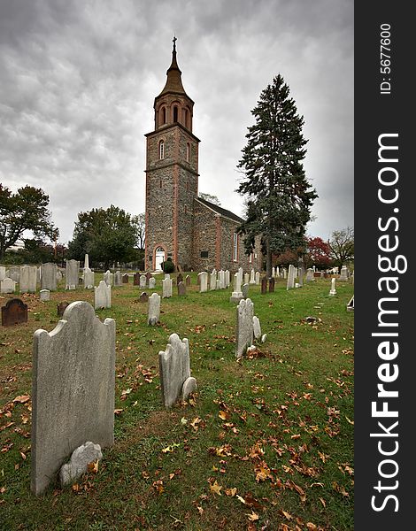 A landmark historic old church and graveyard. A landmark historic old church and graveyard.