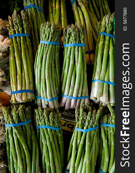 Fresh Bunches Of Asparagus