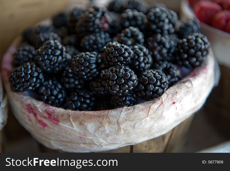 Fresh Juicy Blackberries