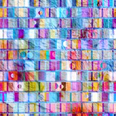 Abstract Geometric Pattern Of Squares Royalty Free Stock Photography