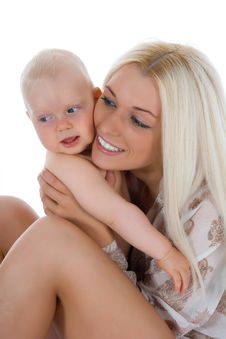 Happy Mother With Baby Royalty Free Stock Photo