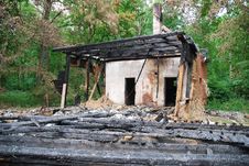 Burned Down House 1 Stock Photography Burned Down House 1 Stock Photography
