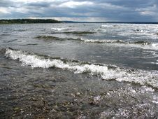 Waves On Lakeside Stock Photography Waves On Lakeside Stock Photography