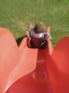Down The Slide Stock Photography