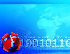 Binary Code Background Stock Images
