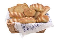 Bread Assortment On White Background Royalty Free Stock Photos Bread Assortment On White Background Royalty Free Stock Photos