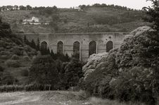 Medieval Bridge, Spoleto Stock Image