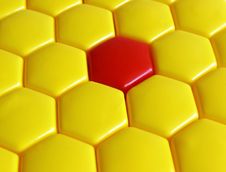 Yellow And Red Hexagons Stock Images Yellow And Red Hexagons Stock Images