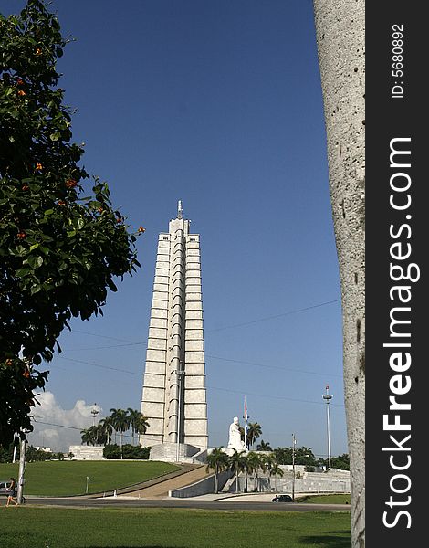 A square of the revolution at havana, cuba