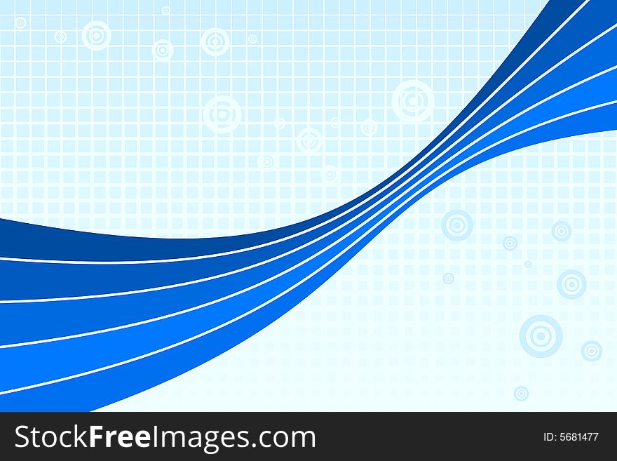 Vector illustration of abstract blue background