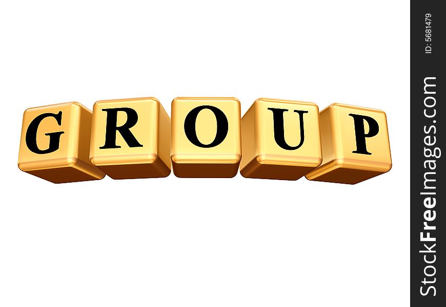 Golden group isolated