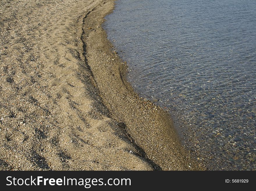 Sandy beach and lovely ripples