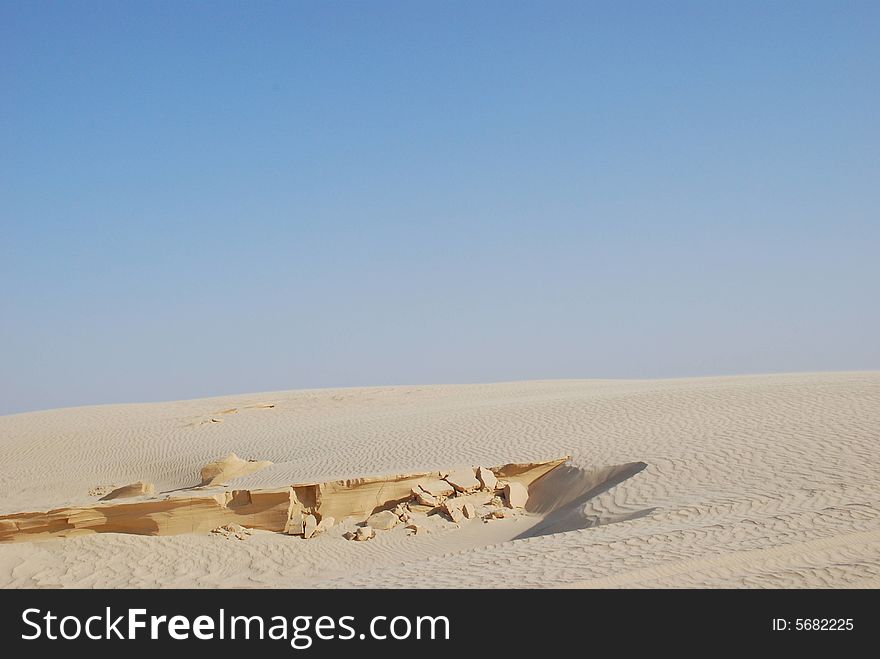 Sahara desert in tunisian region, africa