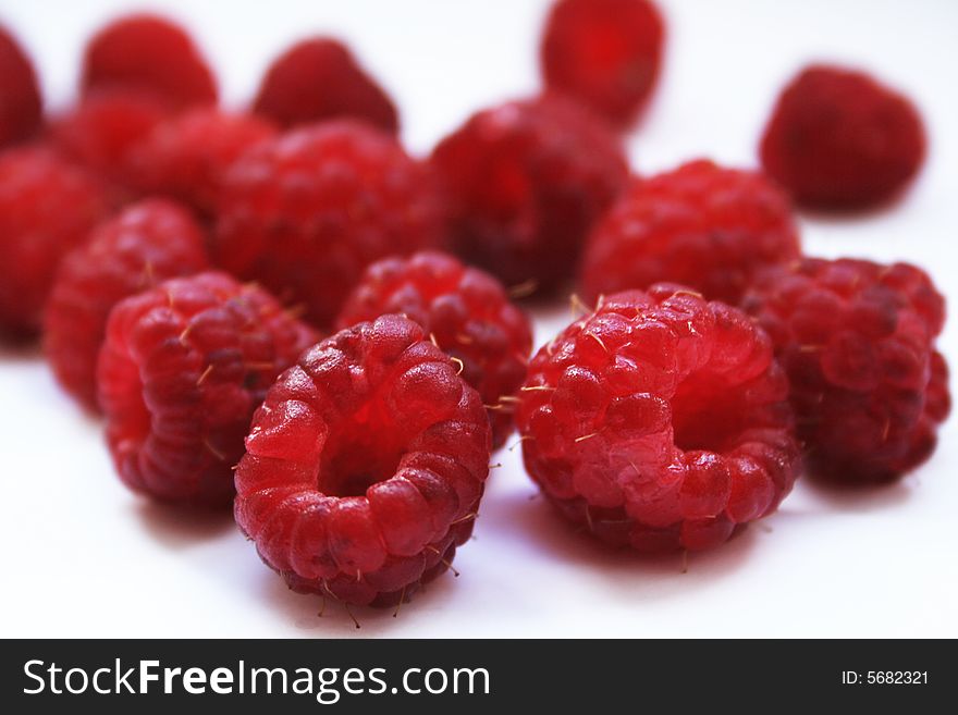 Berries of raspberry are very useful for organism, because contains vitamin C and iron. Berries of raspberry are very useful for organism, because contains vitamin C and iron
