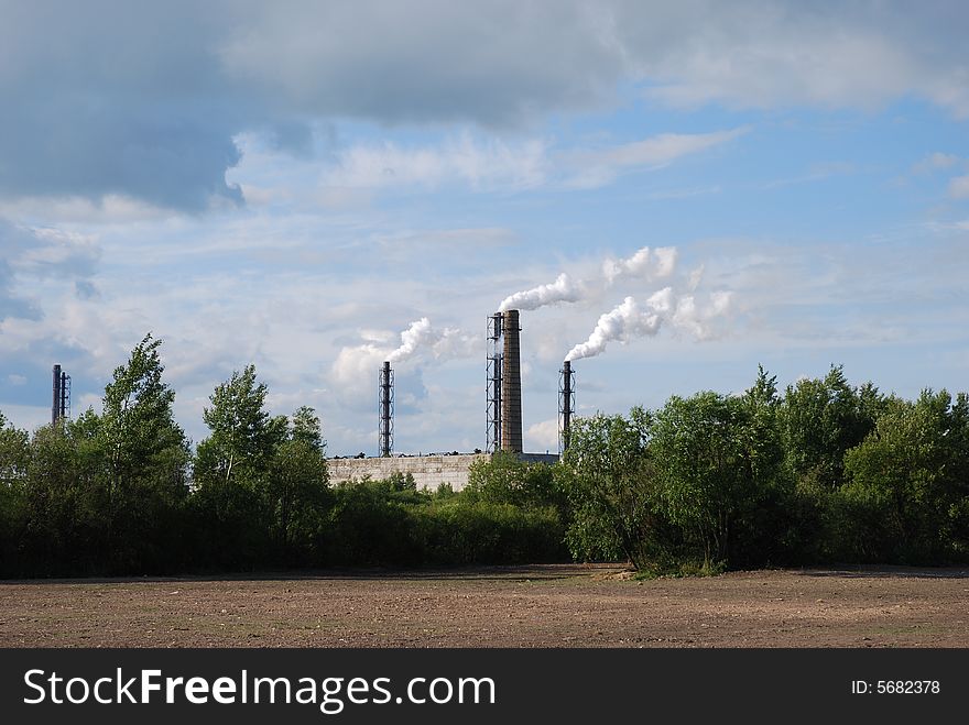 Tall chimneys, the concept of industry