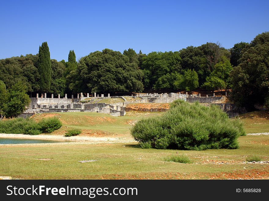 Ruins of the old roman town.