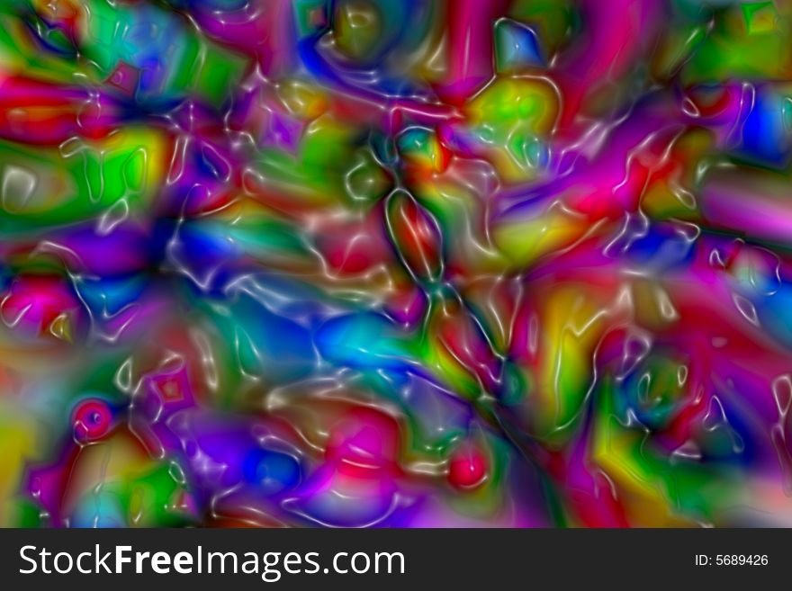 Multi color abstract plastic texture