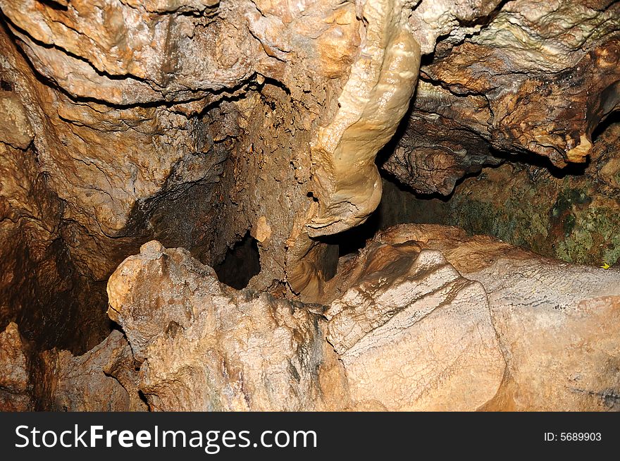 The undergroung cave interior photo