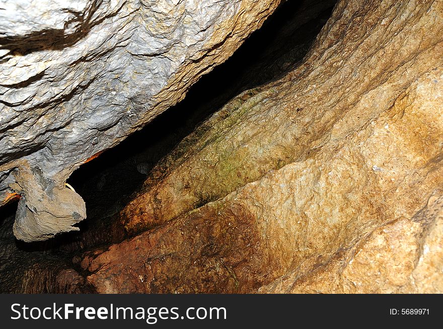 The undergroung cave interior photo