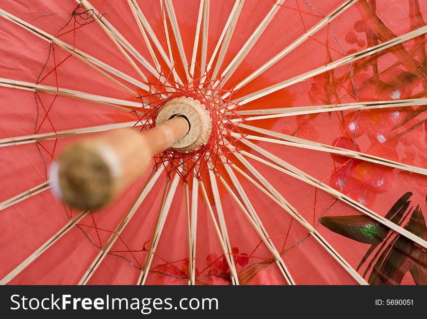 Japan background red color style umbrella. Japan background red color style umbrella