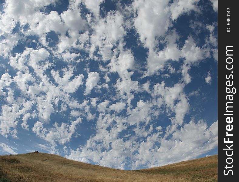 Sky above Fairmont Ridge in Castro Valley, California. Sky above Fairmont Ridge in Castro Valley, California