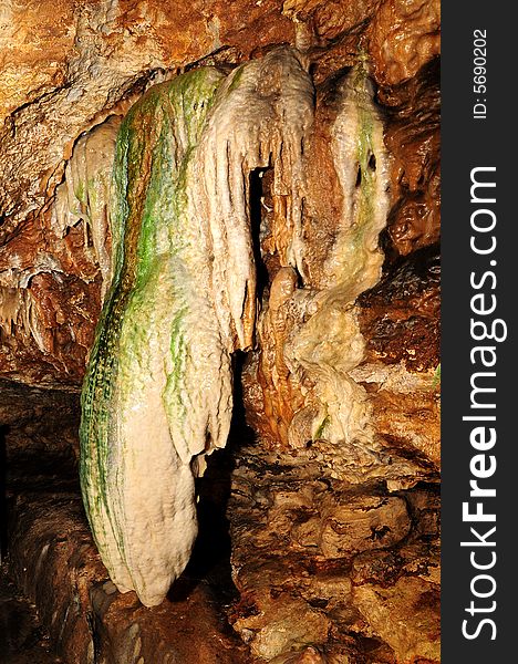 The undergroung cave interior photo